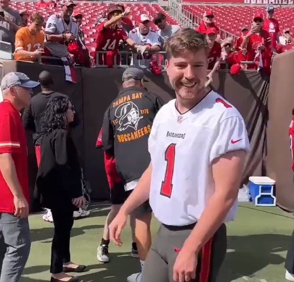 ‘Bro Thinks He’s On The Team’: MrBeast Seen Wearing Buccaneers Jersey At NFL Game, But Fans Don’t Like It